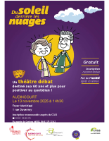 Affiche Du soleil derrière les nuages